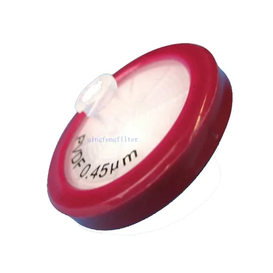 0.22um 0.45um Chemical Corrosion Resistance PVDF Syringe Filter for Laboratory Supplier