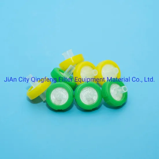Lab Reusable Plastic 13mm 25mm 50mm 0.45um Micron Membrane PTFE Pes Nylon PVDF Mce Syringe Filter for HPLC