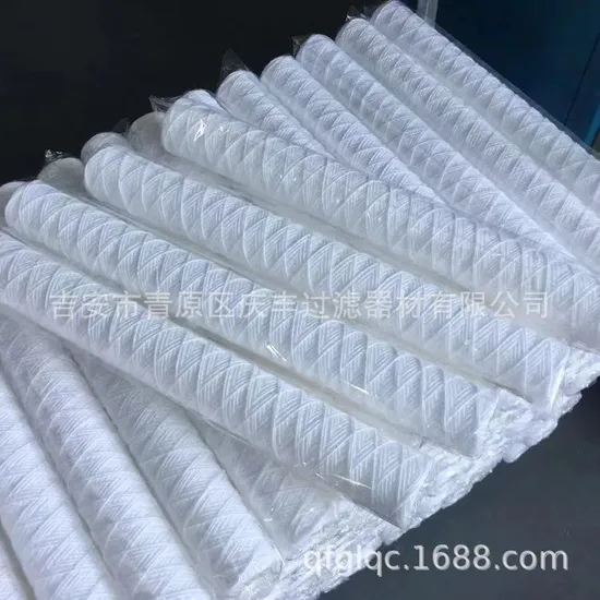 10 20 30 40 Inch 5 Micron PP String Wound PP Yarn Water Filter Cartridge for Water Treatment