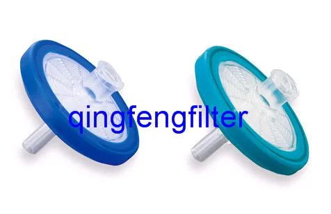 0.2um/0.45um Color Ring PTFE/PVDF/Pes Syringe Filter for Lab Filtration