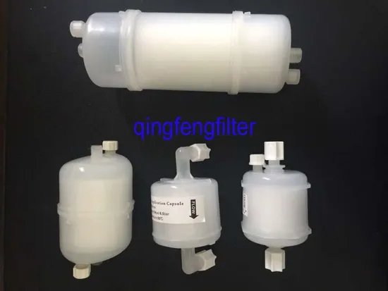 2.5 Inch Hydrophobic PTFE Membrane Media PF Capsule Filter for Electronics and Chemicals