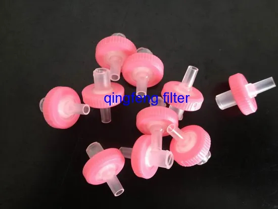 PVDF/PTFE/Pes/Nylon/PP Disposable Syringe Filter with Luer-Lock for Lab Filtration