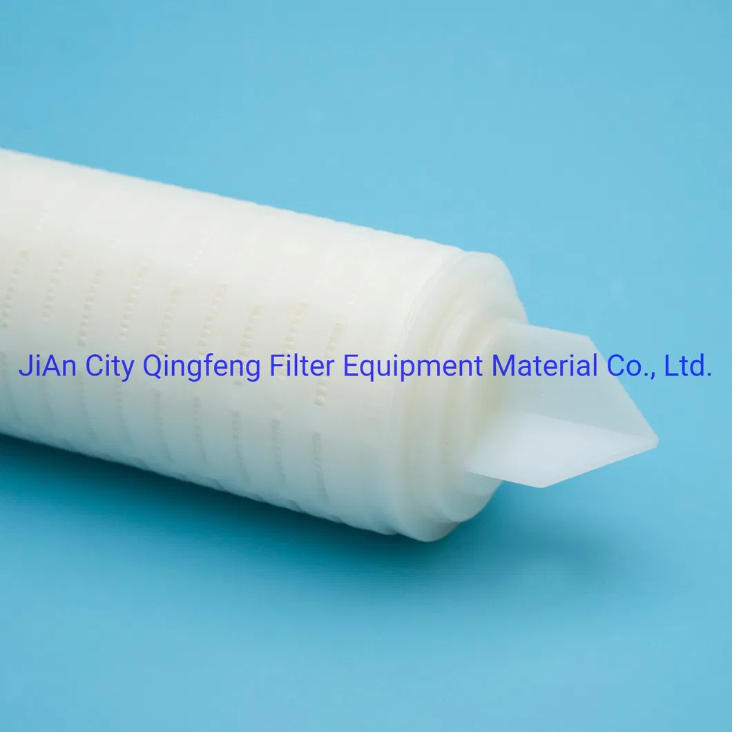 10-40 Inch 1um Micron Pleated Code 7 Absolute Filtration Efficiency Pleated Polypropylene PP Filter Cartridge for RO System