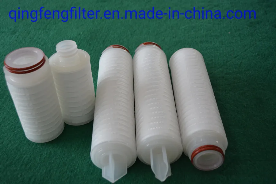 100% Integrity Tested Hydrophobic PTFE Pleated Filter Cartridges Air Compressor Water Filter for Compressed Air