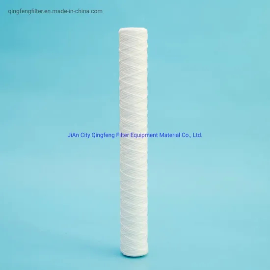 10/20/30/40/50 Inch Sediment PP Yarn String Wind Wound Polypropylene Water Filter Cartridge