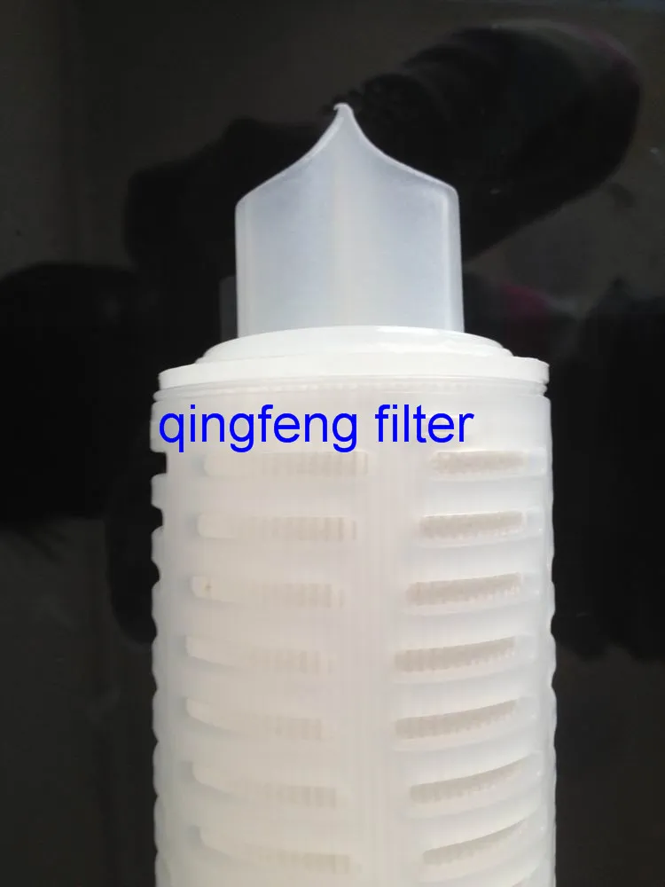 0.2 Micron PTFE 10&prime;&prime; Pleated Filte Cartridge for Pharmaceuticals and Chemicals