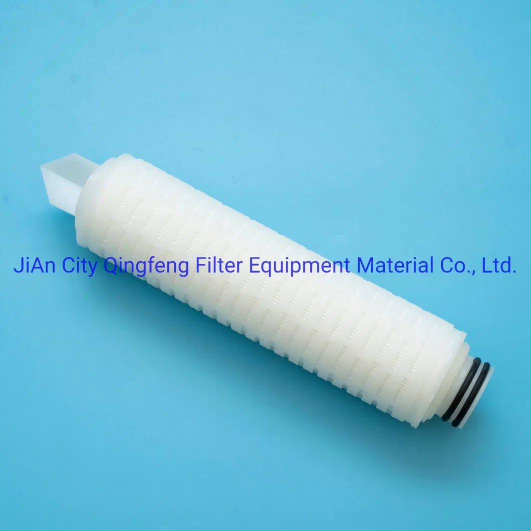 10-40 Inch 1um Micron Pleated Code 7 Absolute Filtration Efficiency Pleated Polypropylene PP Filter Cartridge for RO System