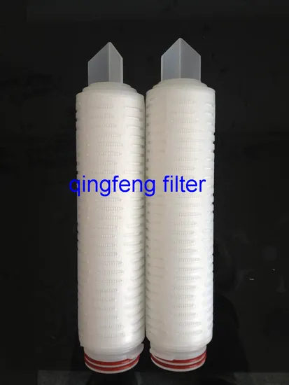 10′′ Pes Pleated Filter Cartridge with Dubble Support Layer