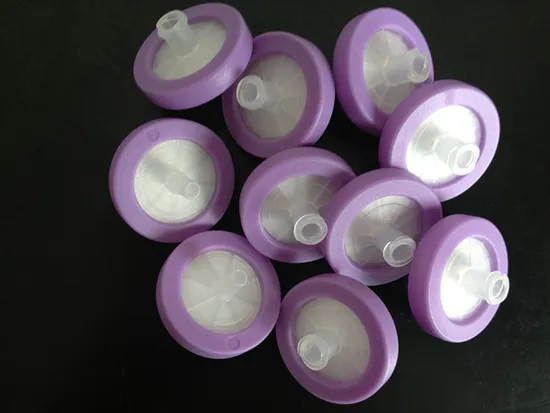 EXW 0.22um PTFE 13mm Membrane Syringe Filter for Medicals