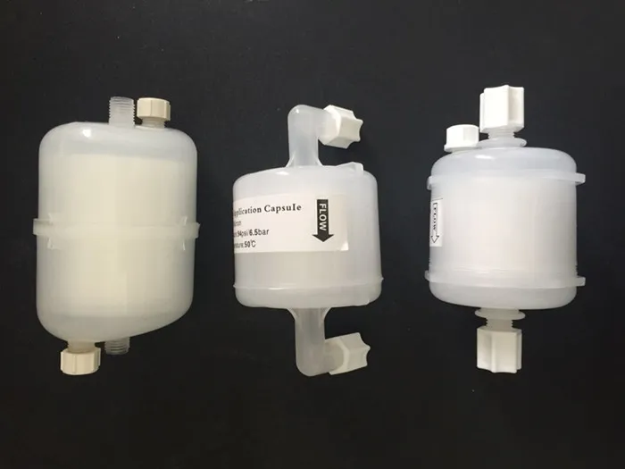 2.5&prime;&prime; 5 Inch PVDF Capsule Filter with 1/2&prime;&prime; 1/4&prime;&prime; 1/8&prime;&prime; NPT Connections
