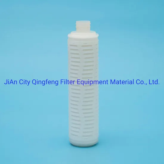 Food Grade 0.22 Micron Absolute Filtration Pes Pleated Filter Cartridge for Pure Water/Juice/Beers Filtration