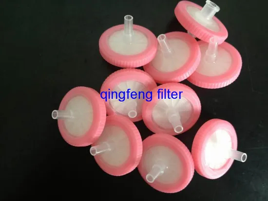 Disposable Hydrophobic PTFE 0.22um 0.45 Micron Syringe Filter for Air and Gas Filtration