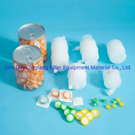 25mm Pes PVDF PTFE Nylon Color Ring Syringe Filter for Lab Use