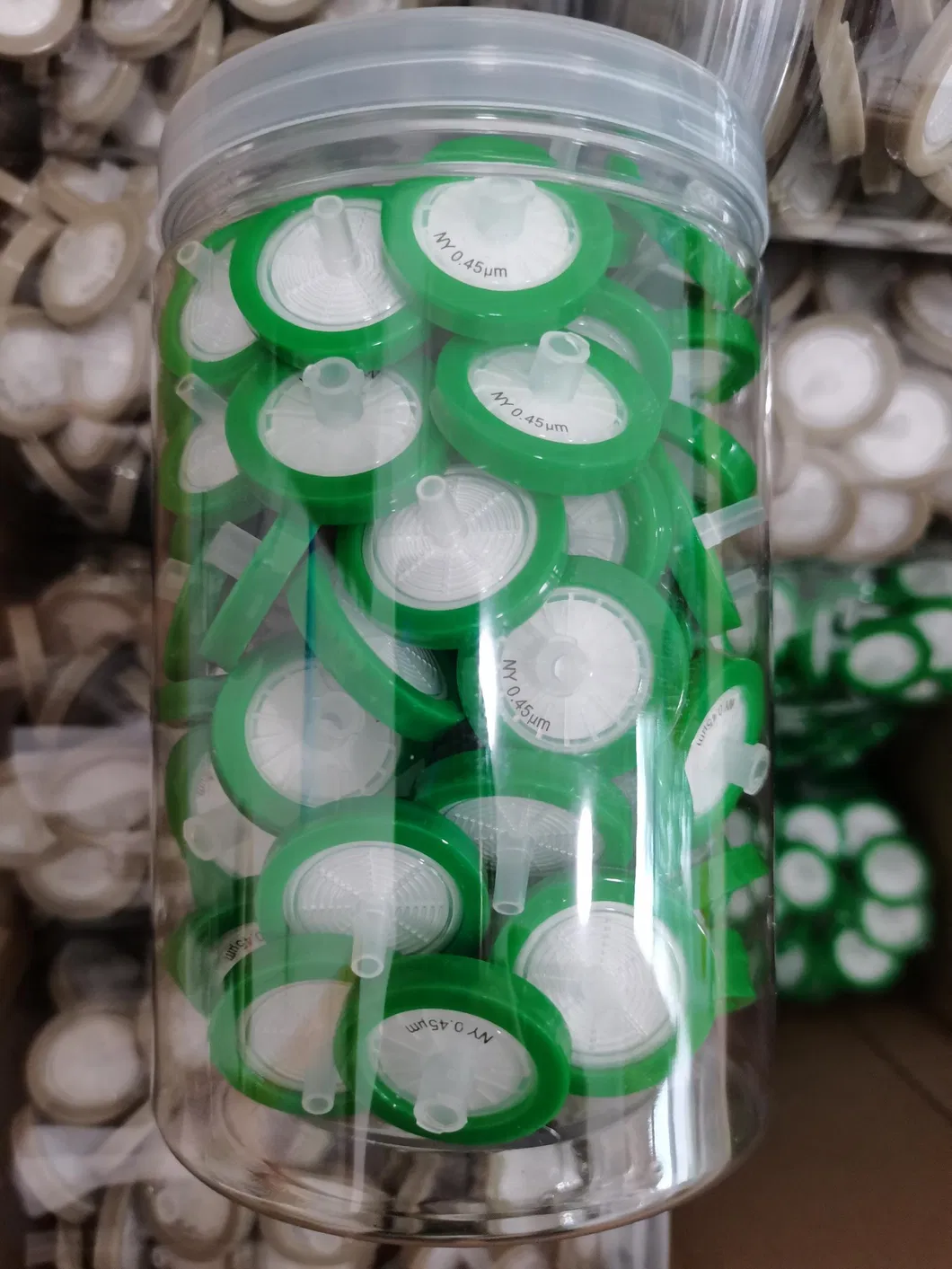 PVDF Membrane Syringe Filter for Lab Use Disposable