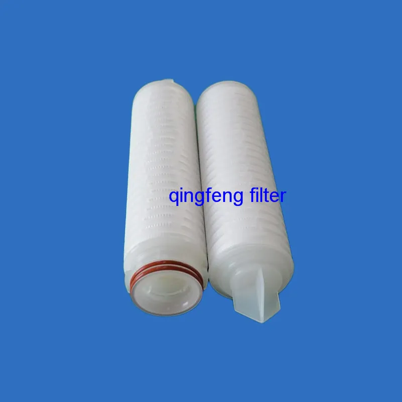 OEM Hydrophobic Robust Double Layer PTFE Membrane 0.2 Um Air Pleated Filter Cartridge for Fermentation Tank Filtration