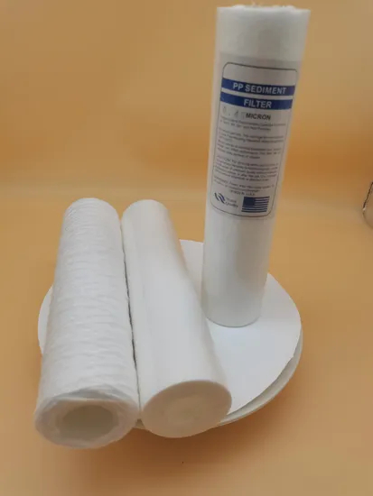 PP Filter Cartridge Filter Wire Polypropylene/PP Cotton /PP Yarn Water String Wound Filter Cartridge for RO System