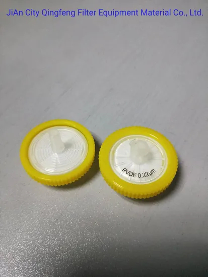 13mm 0.22um Nylon Pes PP Mce Nylon PTFE Syringe Filter Syringe Filter Sterile Individually Packed by Gamma Radiation