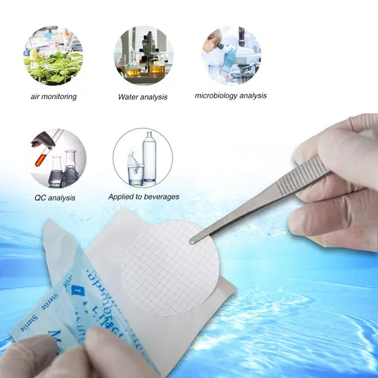 Sterilized Hydrophobic PTFE PVDF Flat Sheet Membrane Disc Membrane Filter for Lab Test