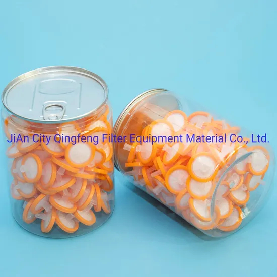 25mm 0.22 0.45um Disposable Hydrophilic Hydrophobic HPLC PTFE Lab Syringe Filter