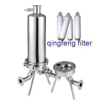 314 and 316 Stainless Steel Cartridge Filter Housing for Water Treatment