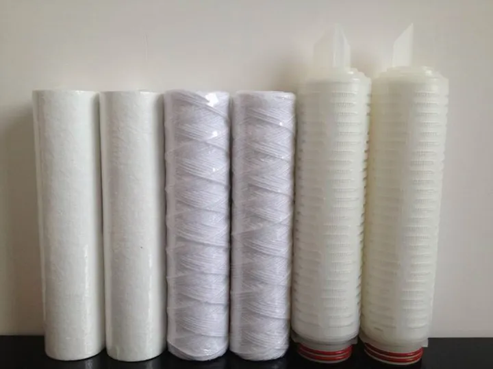 Large Flow Rate PP Water Filter String Wound 5 Micron Filter Cartridge for Water Treatment