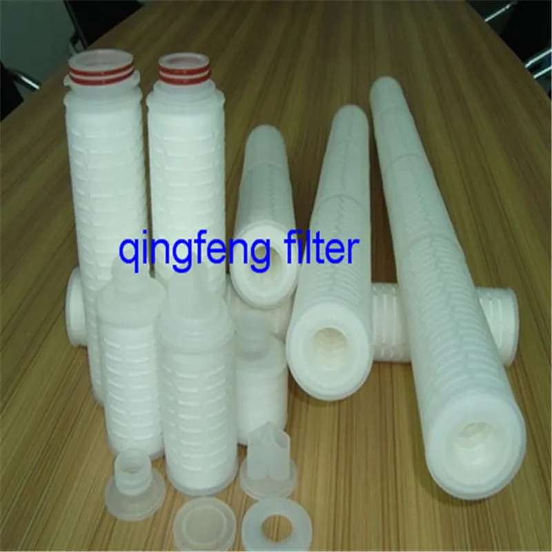 10 Inch High Flow Rate 0.2um 3.0 Micron PP Pleated Filter Cartridge for R. O. Prefiltration