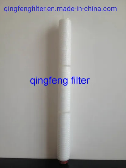 20 Inch 0.22um Nylon/PP/Pes/PVDF/PTFE Pleated Filter Cartridge for Water/Tea/Beer Treatment