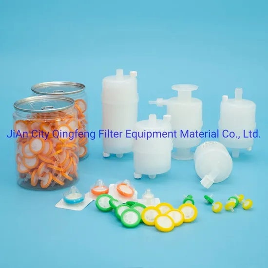 Diameter 13mm 0.22/0.45um Hydrophilic Ether Sulfone Pes PVDF PTFE Mce Nylon Membrane Disposable Syringe Filter for Lab Sample Filtration