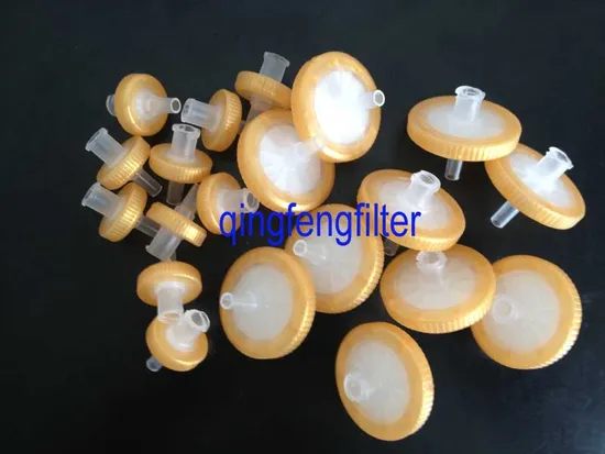 Lab PVDF Membrane Syringe Filter 0.22um 0.45um for Clarification