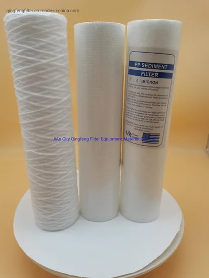 String Wound Filter Cartridge for Water Treatment and Liquid Filtration