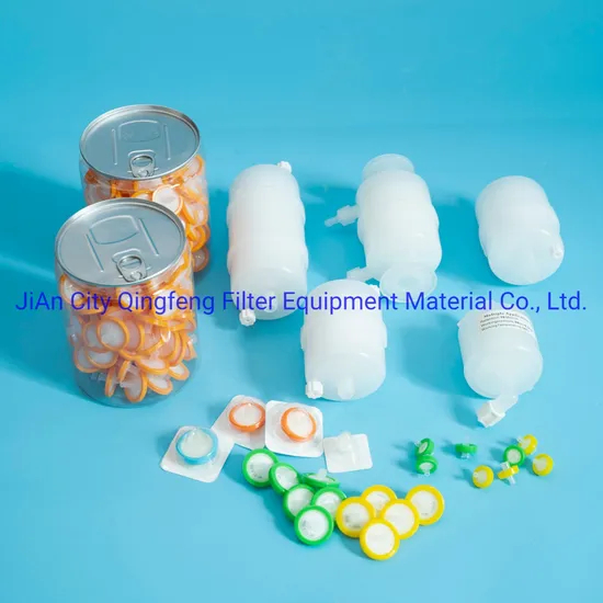 0.45 Micron Polypropylene PP PVDF PTFE Pes Capsule Filter for Filtering Chemical Liquid Solutions