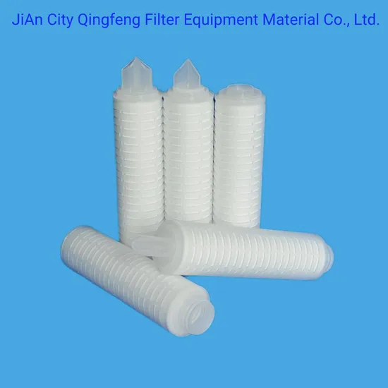 Nylon/Pes/PTFE/ PP/PVDF Pleated Filter Cartridge with 222/226/Fin Code