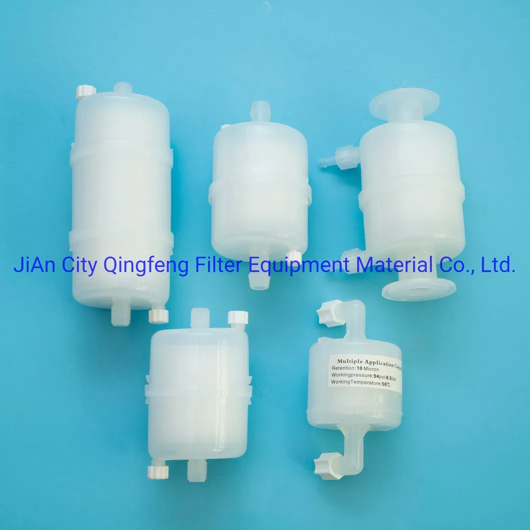 2.5&quot; 10 Micron PP PVDF PTFE Pes Capsule Filter Cartridge Element for Digital Printer with 1/4 NPT Connector