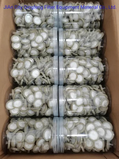 Sterile Syringe Filter PTFE Disposable Medical Level Polypropylene Syringe Filter
