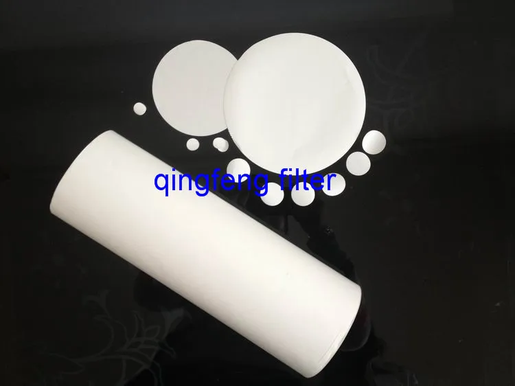 0.1 Micro Round Roll Disc PTFE Membrane Filter for for Ventilation in Transfusion