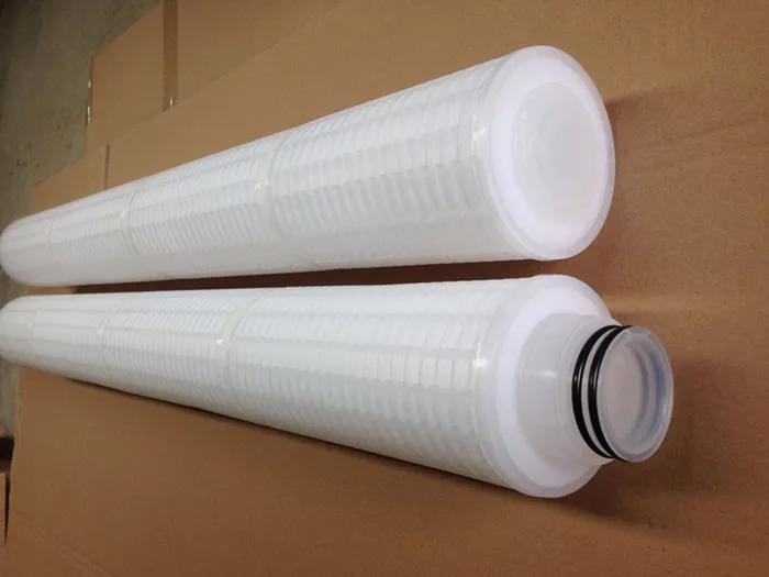 High Flux 10&prime;&prime; 20&prime;&prime; 30 Inches PTFE Filter Cartridges with 0.2um 0.45 Micron for Water Treatment