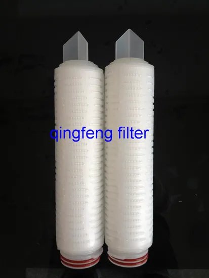 0.1-100 Um Micron PP Pleated Filter Cartridge for Stainless Steel Filter Housing