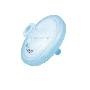 OEM 25mm Disposable Glass Fiber Syringe Filter for Lab Research